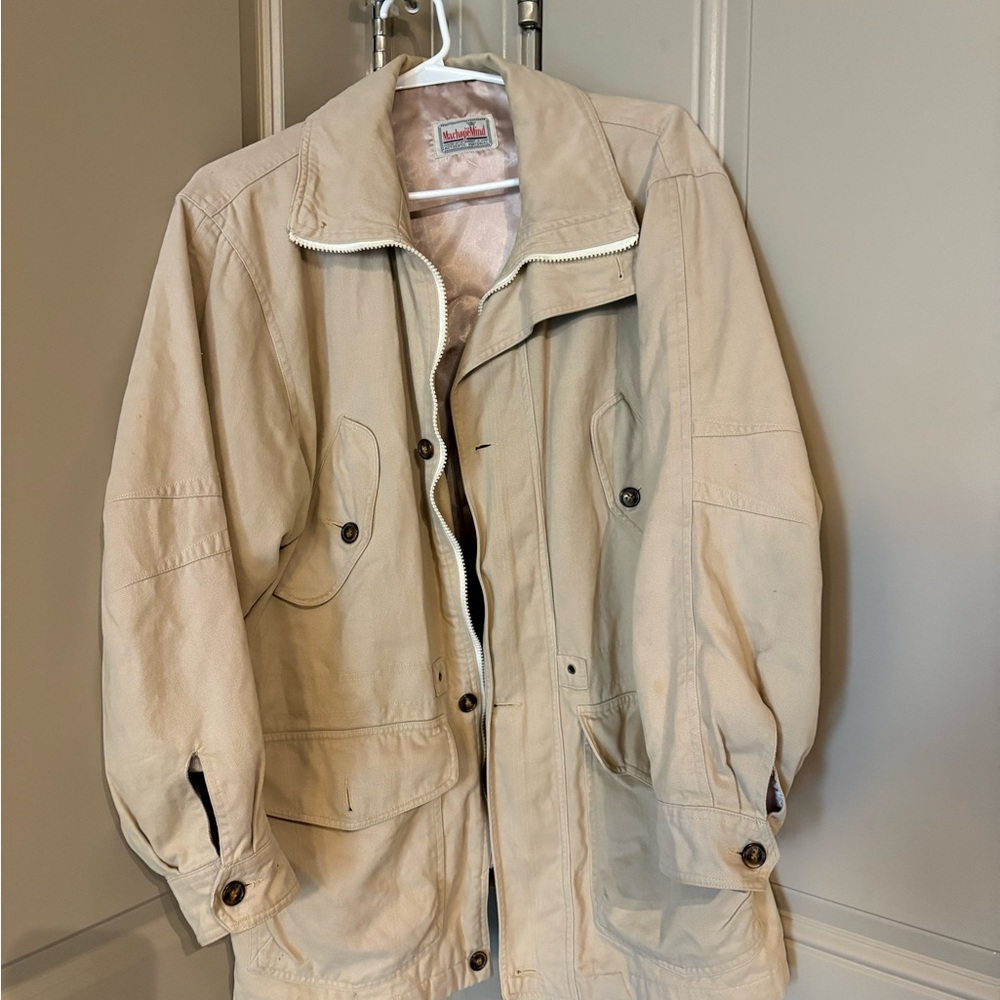 Rare Vintage Japanese Brand MachopeMind Beige Jacket